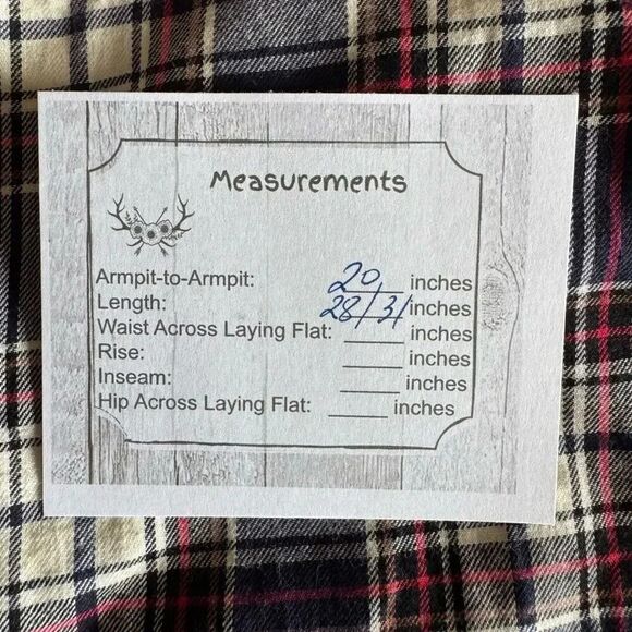 Altar’d State Shirt Button Front Blue Plaid Flannel Mixed Media Lace SZ L #2315 - Picture 11 of 15